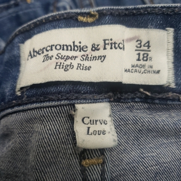 Abercrombie & Fitch Harper Low Rise Curve Love Ankle Jeans Women's Sz 27 (4) - Picture 5 of 7